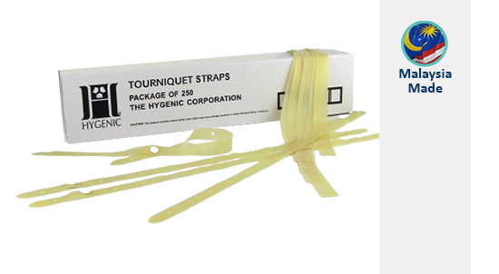 Hygenic® Natural Rubber Latex tourniquet straps